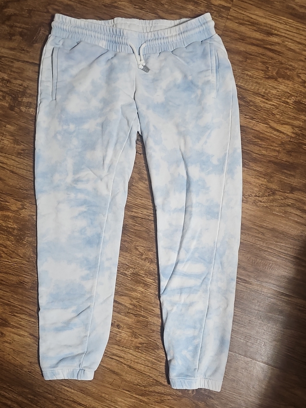 Womens Gap Maternity Tie-Dye Jogger Sweatpants - Light Blue